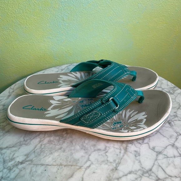 Clark’s Teal Sandals - Picture 6 of 8